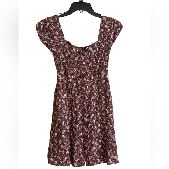 AEROPOSTALE Floral Boho Chic Fit/Flare Dress Frock Cottagecore Size XS - Picture 10 of 13